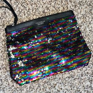 Victoria Secret sequined Zip Pouch